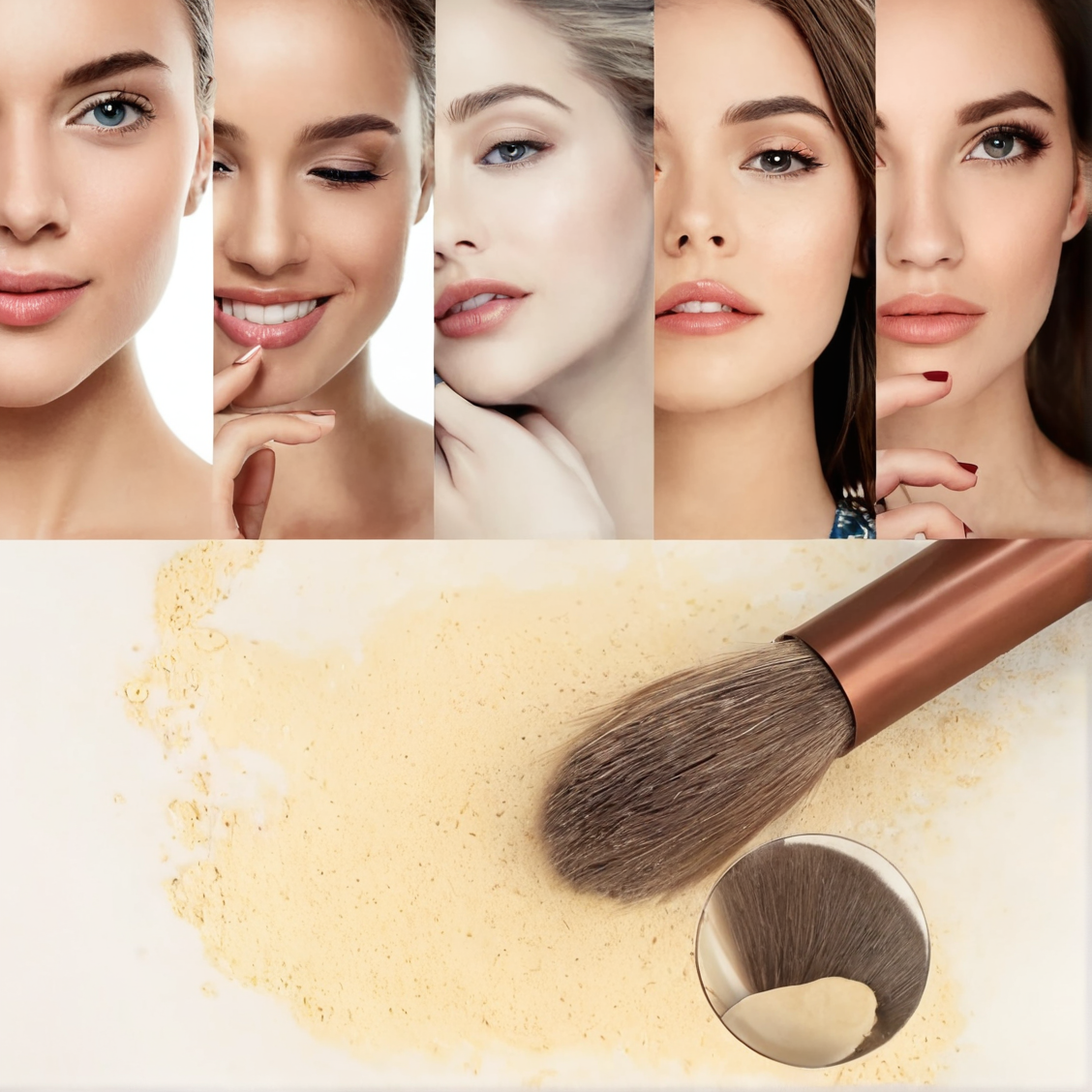 Juego de 13 brochas de maquillaje +2 Mini base para dedos de regalo